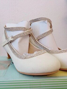 AXZ Adorababy Girls Dress Shoes Size 13 Toddler – Style BA0065H – Heeled